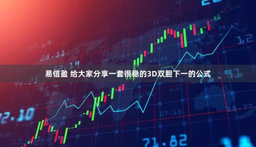 易信盈 给大家分享一套很稳的3D双胆下一的公式